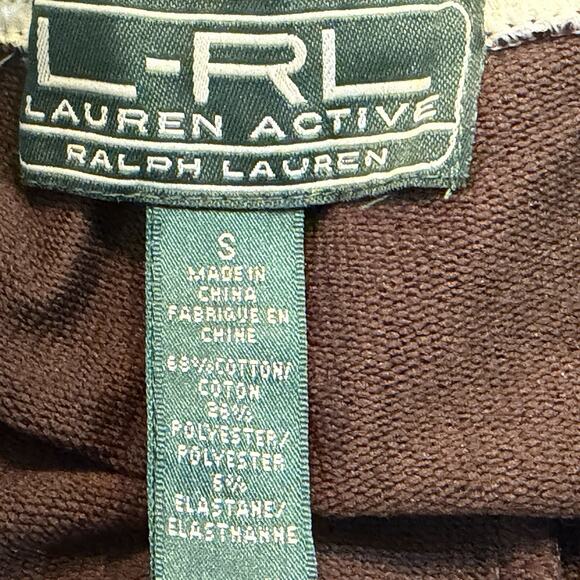 Ralph Lauren Active Sweatpants Womens Small Chocolate Brown Pockets Straight Leg - Picture 6 of 6
